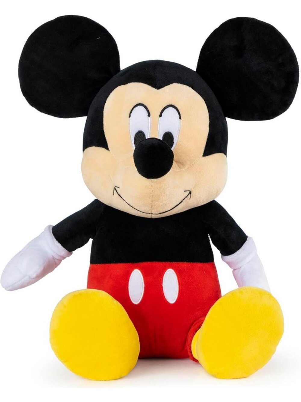 Cozy Mickey Mouse Plush Pillow Buddy for Kids - Soft Cartoon Cushion, Black